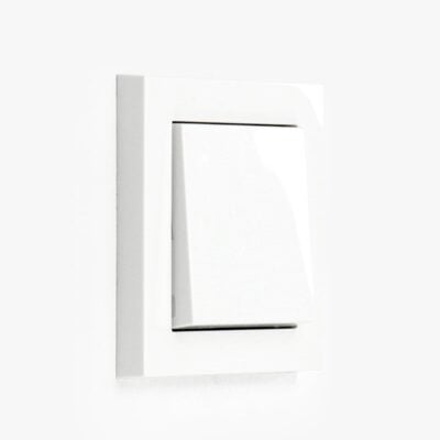 GIRA E2 Classic white glossy light switch