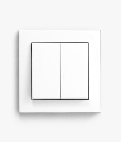 GIRA E2 Classic white glossy light switch