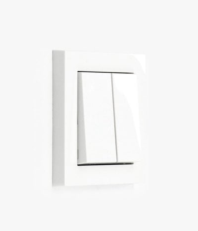 GIRA E2 Classic white glossy light switch