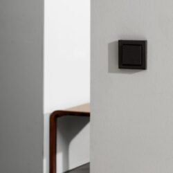 GIRA E2 black light witch on white wall