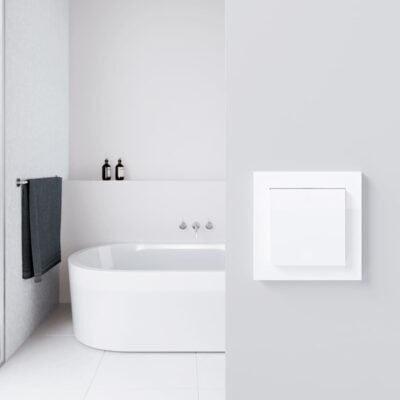GIRA E2 Classic White bathroom switch