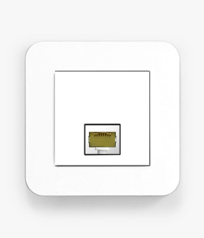 Single CAT6a Network outlet, gender changer