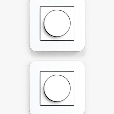 GIRA E3 white dimmers