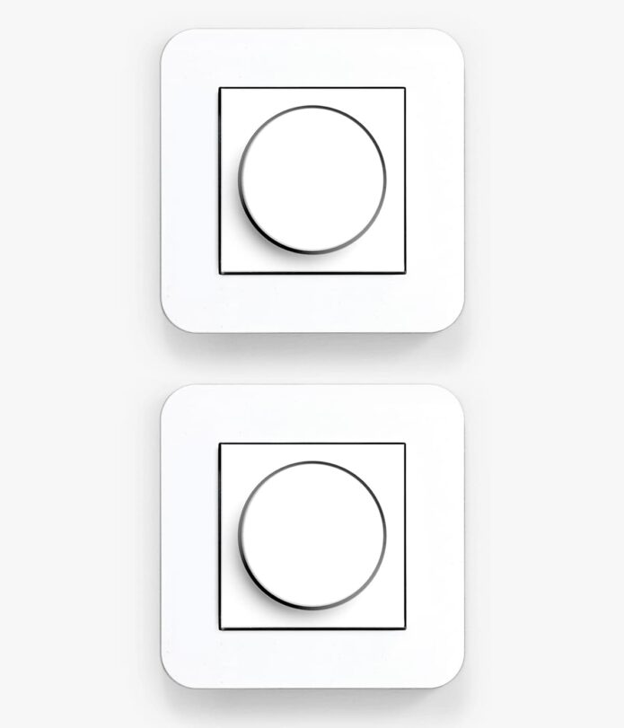 GIRA E3 white dimmers