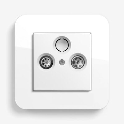 E3 White Media Sockets