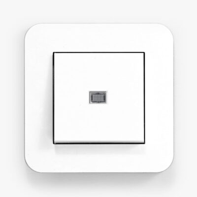 Gira E3 Pure White fan isolator switch