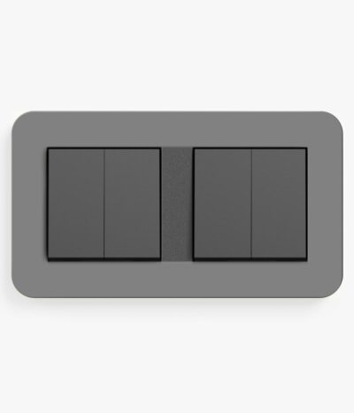E3 Dark Grey/Anthracite Quadruple (2-way, in double frame)
