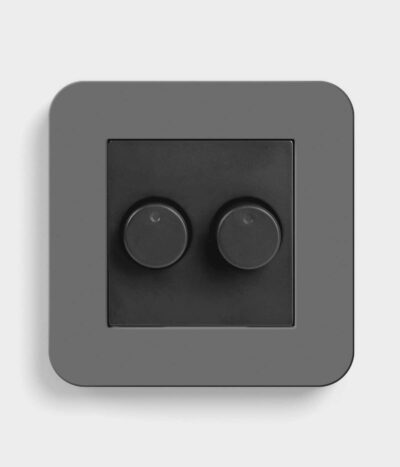 GIRA E3 Dark Grey/Anthracite double dimmer switch