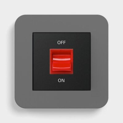 GIRA E3 Dark Grey cooker switch