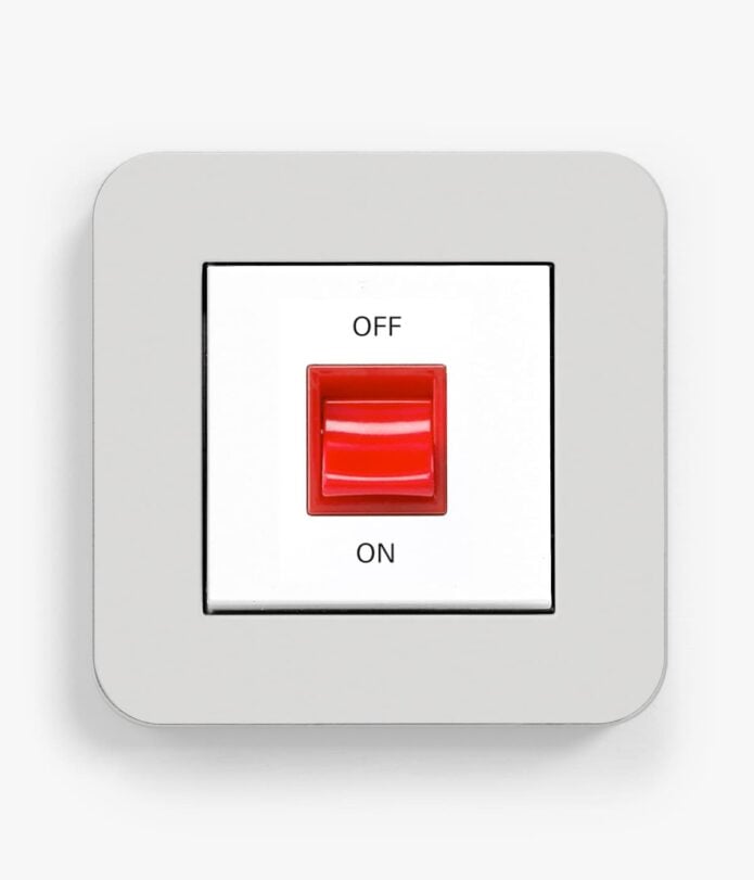 GIRA E3 Light Grey cooker switch
