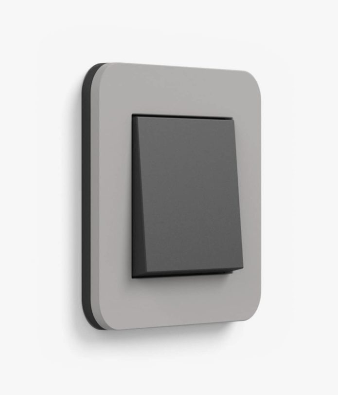 GIRA E3 Mid Grey light switch
