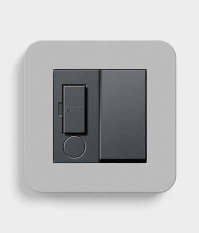 GIRA E3 Stone switched fused spur
