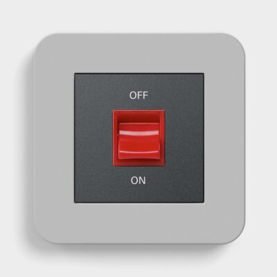 GIRA E3 Mid Grey cooker switch