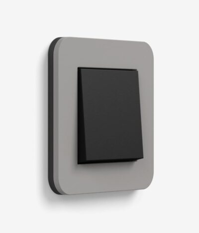 GIRA E3 Mid Grey/Black switch