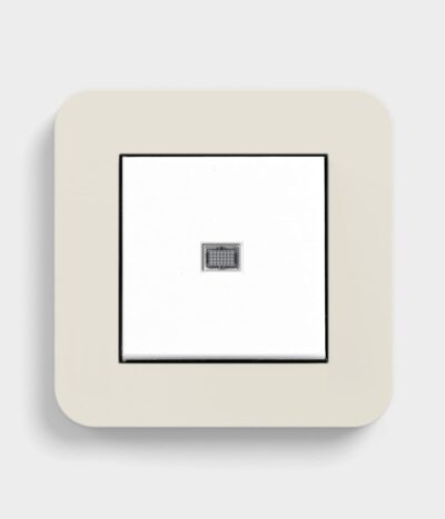 GIRA E3 Sand/White isolator switch