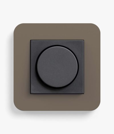 GIRA E3 Umber/Anthracite dimmer switch