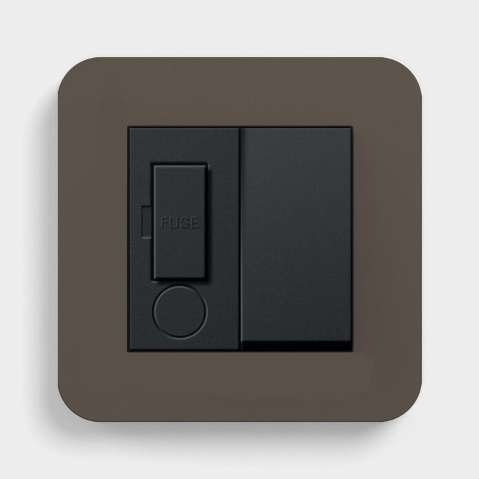 GIRA E3 Umber Switched Fused Spur