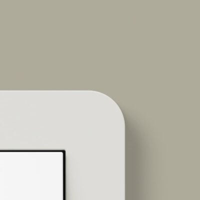 Gira E3 Soft Touch Light Grey on wall