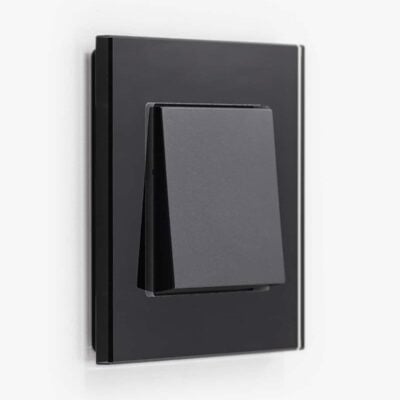 GIRA Esprit Black Glass light switch