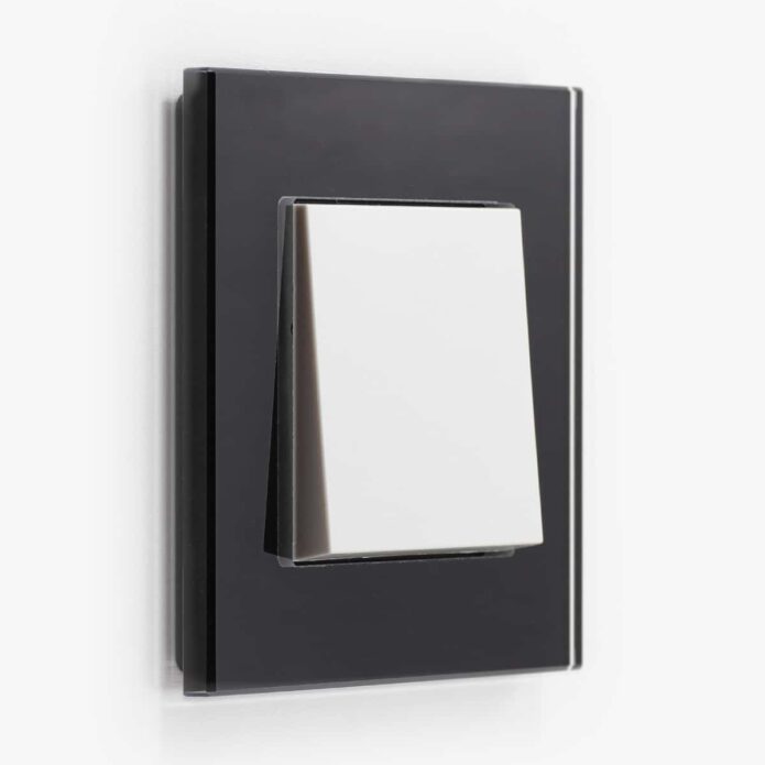 GIRA Esprit Black Glass light switch