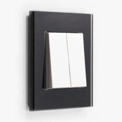 GIRA Esprit Black Glass light switch