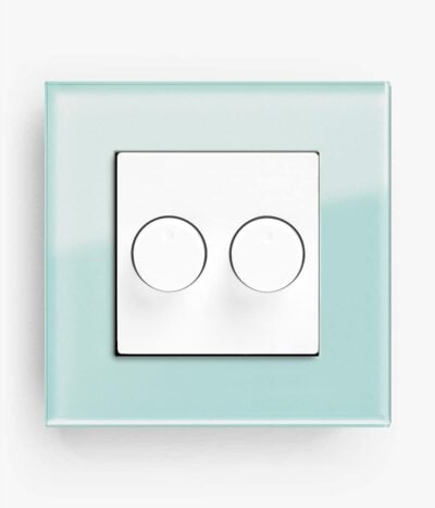 GIRA Esprit Mint Glass dimmer switch