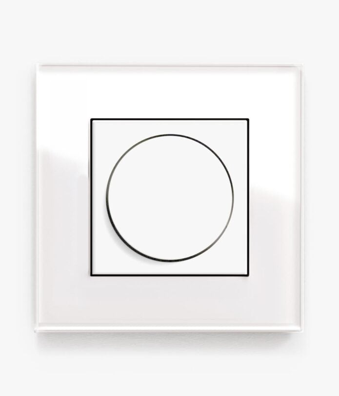 GIRA Esprit White Glass dimmer switch