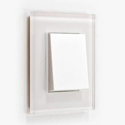 GIRA Esprit White Glass light switch