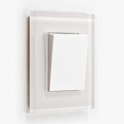 GIRA Esprit White Glass light switch