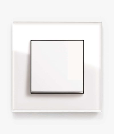 GIRA Esprit White Glass light switch