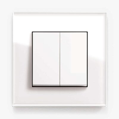 GIRA Esprit White Glass light switch