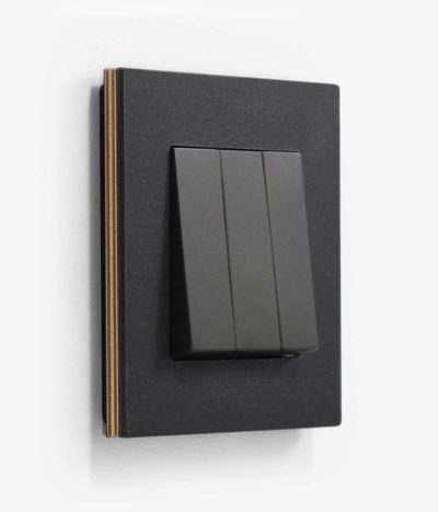 GIRA Esprit Linoleum Plywood triple light switch