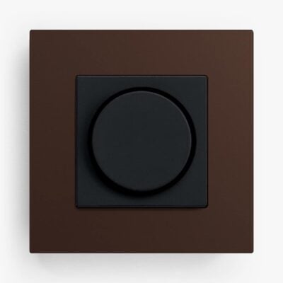 GIRA Esprit Linoleum Plywood Dark Brown dimmer