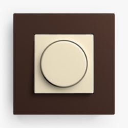 GIRA Esprit Lino-Ply Dark Brown dimmer switch