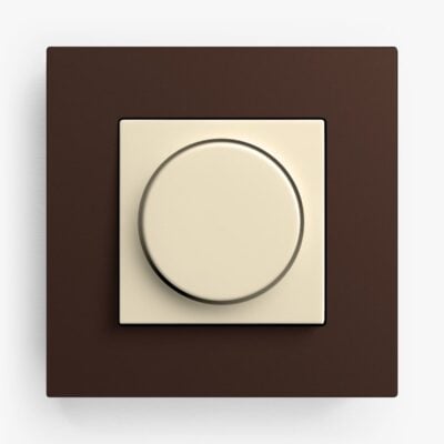 GIRA Esprit Lino-Ply Dark Brown dimmer switch