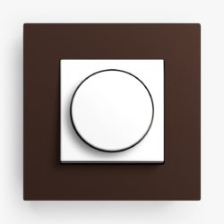 GIRA Esprit Lino-Ply Dark Brown dimmer switch