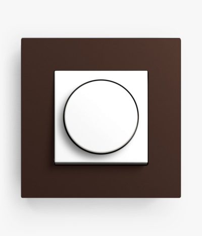 GIRA Esprit Lino-Ply Dark Brown dimmer switch