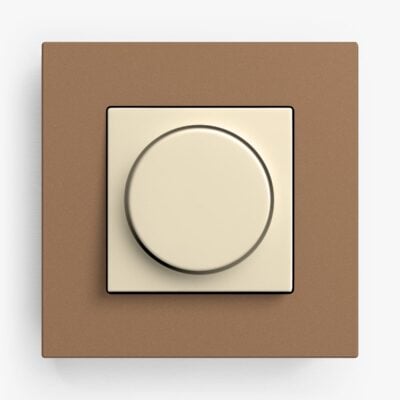 Gira Esprit Linoleum Plywood Light Brown Dimmer