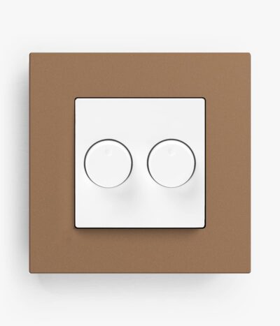 Gira Esprit Linoleum Plywood Light Brown Dimmer