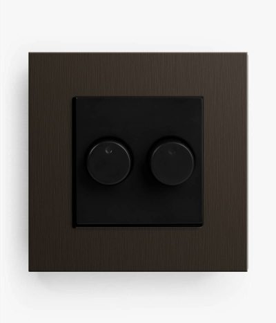 Esprit Dark Bronze/Black Matt Double Dimmer (2-way, 2x200W)