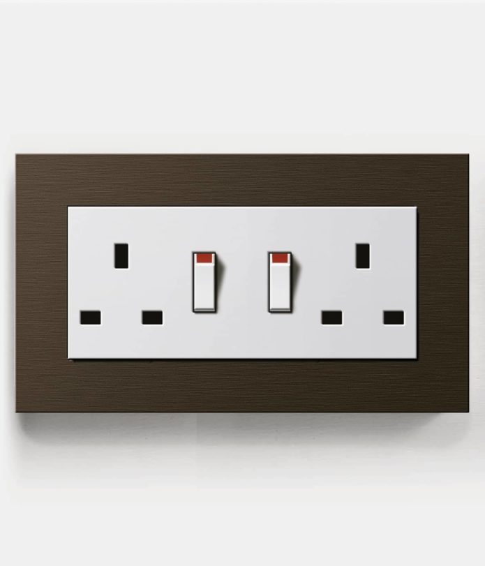 Gira Esprit Bronze double socket
