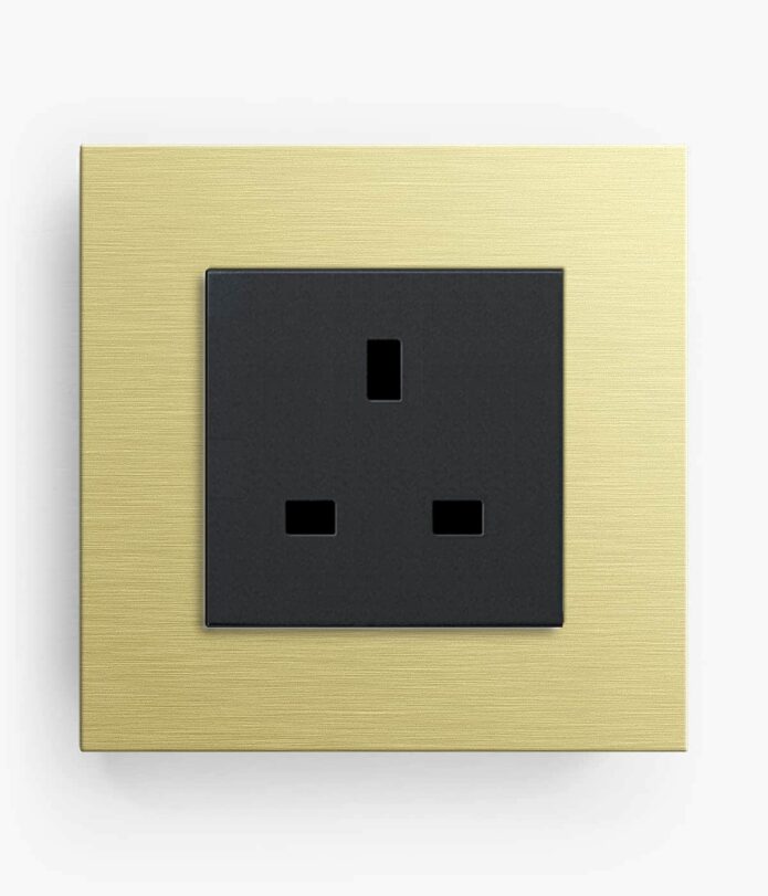 GIRA Esprit Gold plug socket