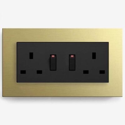GIRA Esprit Gold plug socket