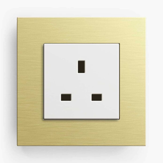 GIRA Esprit Gold plug socket