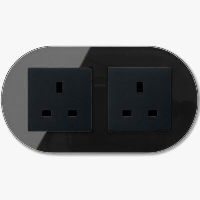 GIRA Studio Black double power socket