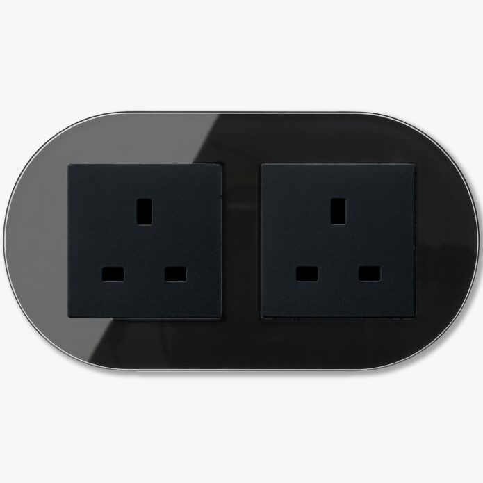 GIRA Studio Black double power socket