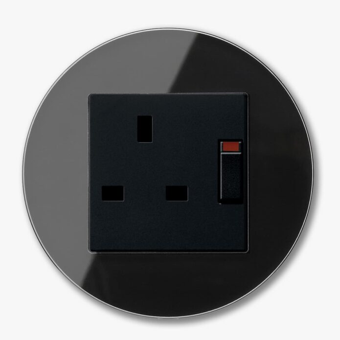 GIRA Studio Black single power socket