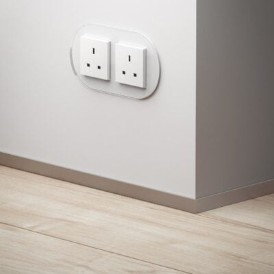 GIRA Studio White Glass double socket