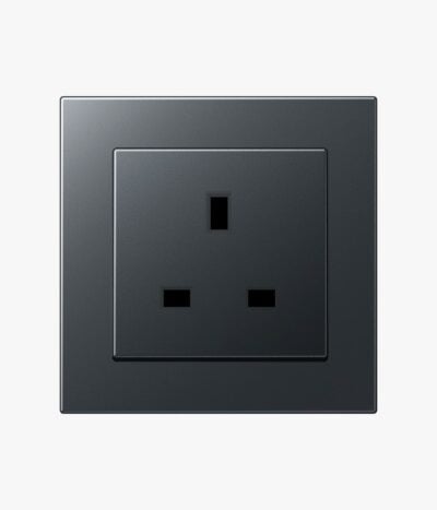 Jung A 550 Anthracite single plug socket