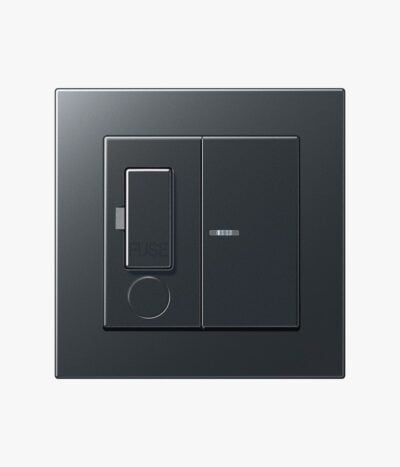 Jung A 550 Anthracite switched fused spur